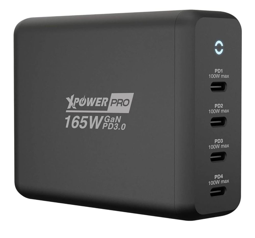 شاحن متعدد المنافذ GaN بقوة 165 واط (4 منافذ PD) – XPower Pro GX165_thumbnail_0