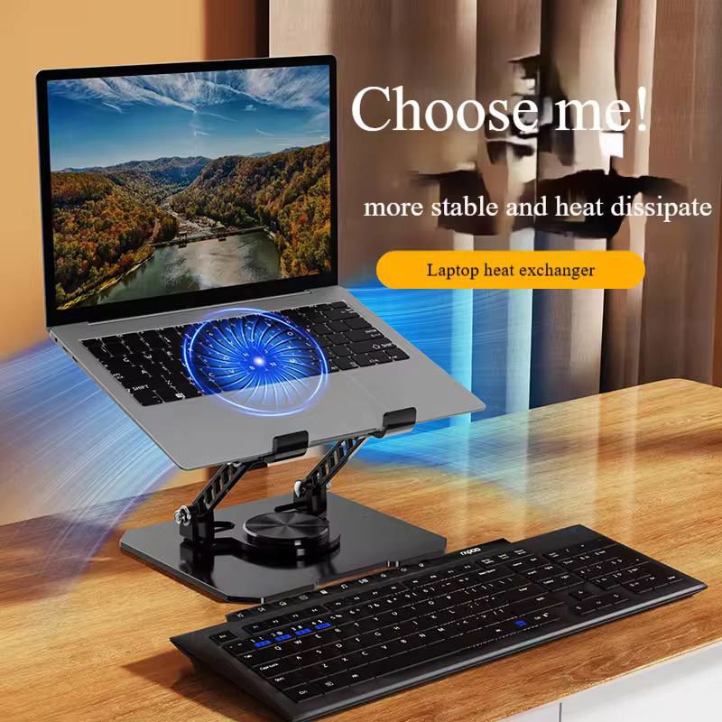 حامل تابلت وآيباد معدني قابل للطي مع تبريد – موديل 268_thumbnail_1